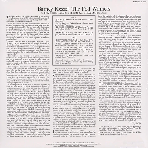 Shelly Manne / Barney Kessel / Ray Brown - The Pool Winners Back To Black Edition