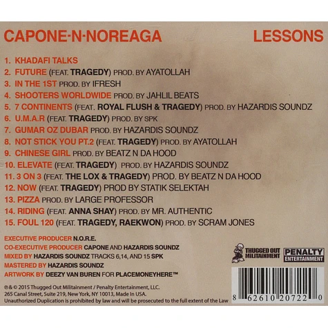 Capone-N-Noreaga - Lessons