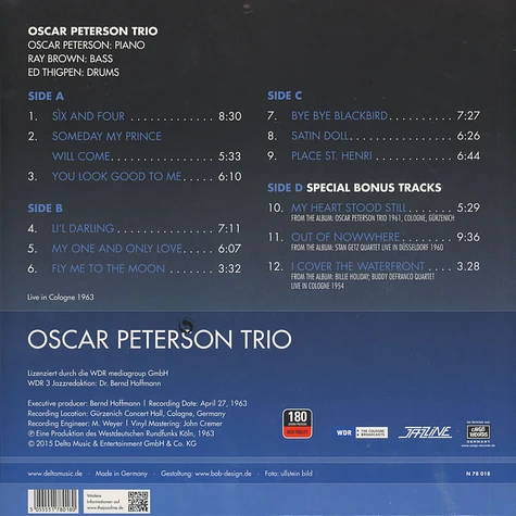 Oscar Peterson Trio - Live In Cologne 1963