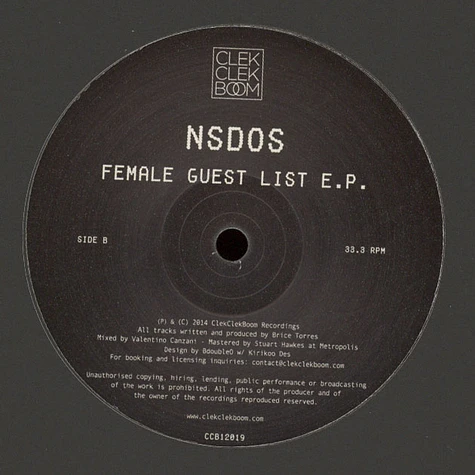 NSDOS - Feemale Guest List