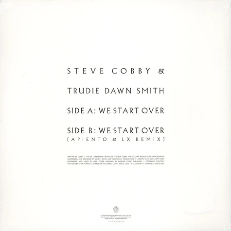 Steve Cobby & Trudie Dawn Smith - We Start Over