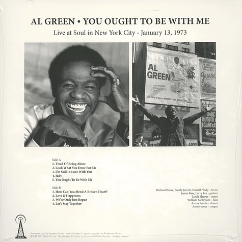Al Green - You Ought To Be With Me: Live At Soul In New York City - January 13, 1973