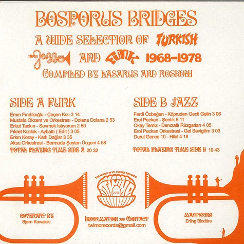 V.A. - Bosporus Bridges - A Wide Selection Of Turkish Jazz And Funk 1968-1978