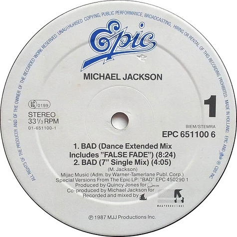 Michael Jackson - Bad