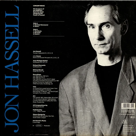 Jon Hassell - The Surgeon Of The Nightsky Restores Dead Things By The Power Of Sound