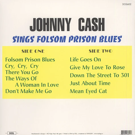 Johnny Cash - Johnny Cash Sings Folsom Prison Blues