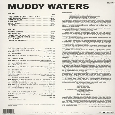 Muddy Waters - The Best Of Muddy Waters 180g Vinyl Version