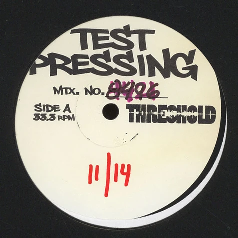 Motion Man - Adult Situations Test Pressing