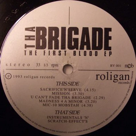 Tha Brigade - The First Blood EP