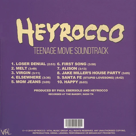 Heyrocco - Teenage Movie Soundtrack