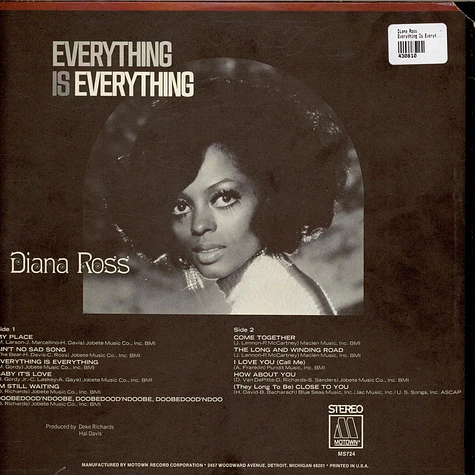 Diana Ross - Everything Is Everything