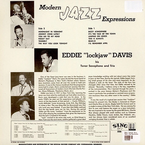 Eddie "Lockjaw" Davis - Modern Jazz Expressions