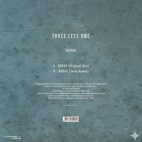 Three Less One - Norah Sasse Remix