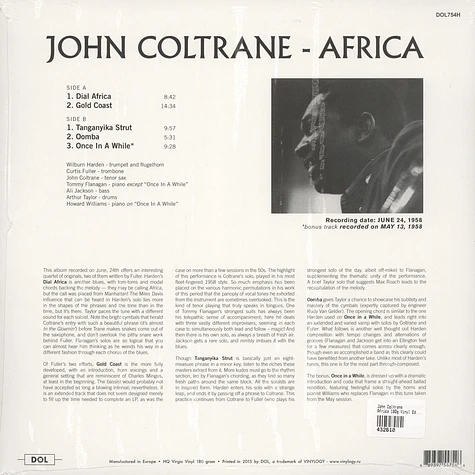 John Coltrane - Africa 180g Vinyl Edition