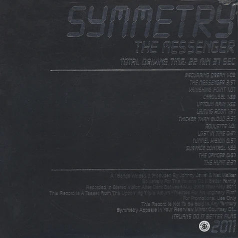 Symmetry - The Messenger Transparent Icy Blue Vinyl Edition