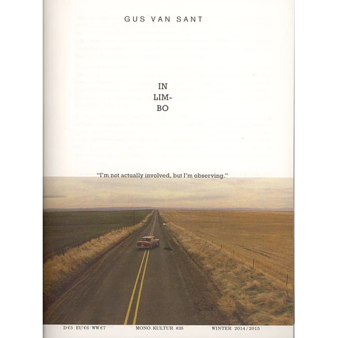 Mono.Kultur - #38 - Gus Van Sant: In Limbo
