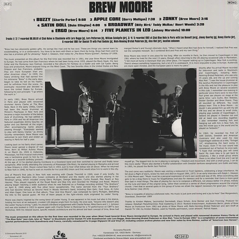 Brew Moore - Live In Europe 1961