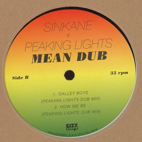 Sinkane & Peaking Lights - Mean Dub