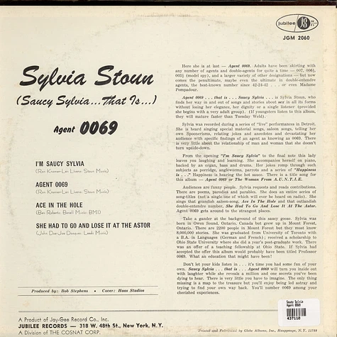Saucy Sylvia - Agent 0069