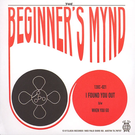 Beginner's Mynd - I Found You Out / When You Go