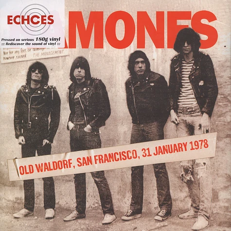 Ramones - Old Waldorf, San Francisco, 31 January 1978