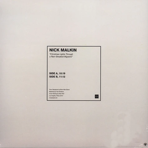 Nick Malkin - Christmas Lights Through A Rain-Streaked Migraine