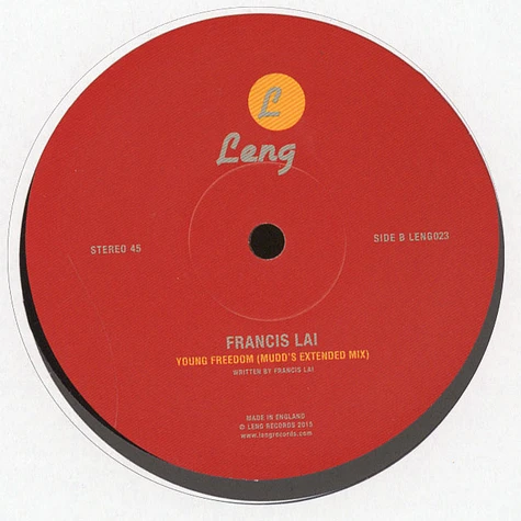 P’Cock / Francis Lai - Telephone Song Andi Hanley Edit / Young Freedom Mudd’s Extended Mix