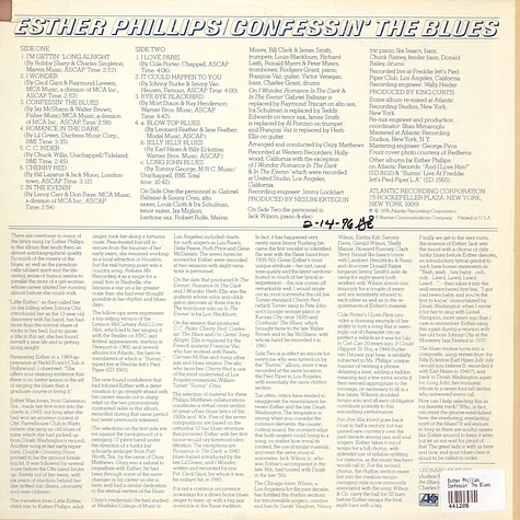 Esther Phillips - Confessin' The Blues