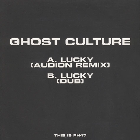 Ghost Culture - Lucky Audion Remix