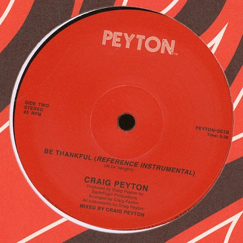 Craig Peyton - Be Thankful