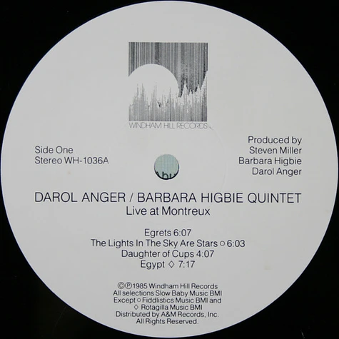 Darol Anger / Barbara Higbie Quintet With Mike Marshall , Todd Phillips And Andy Narell - Live At Montreux