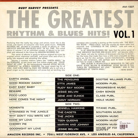 V.A. - The Greatest Rhythm And Blues Hits! Vol. 1