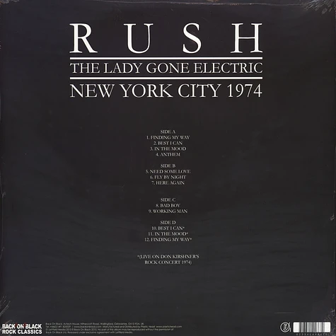 Rush - The Lady Gone Electric