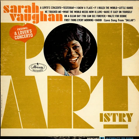 Sarah Vaughan - Pop Artistry