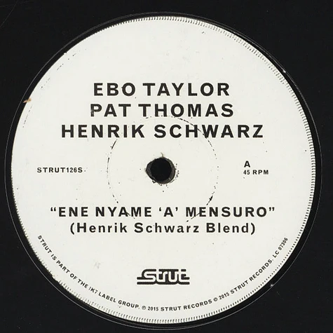 Ebo Taylor / Pat Thomas / Henrik Schwarz - Ene Nyame A Mensuro Henrik Schwarz Mixes