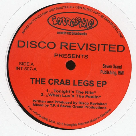 Disco Revisited - The Crab Legs EP