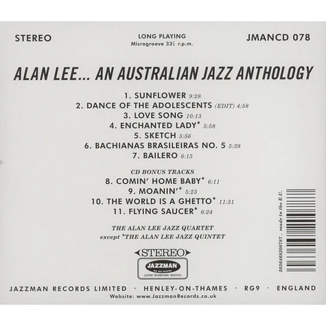 Alan Lee - An Australian Jazz Anthology