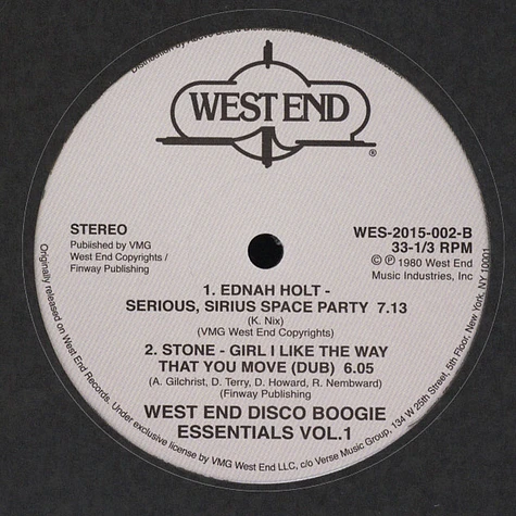 V.A. - West End Disco Boogie Essentials Volume 1
