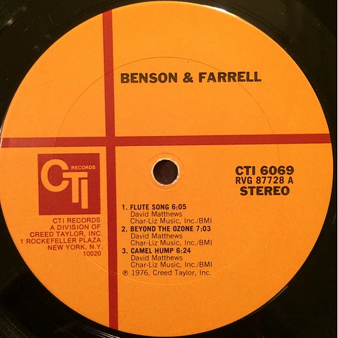 George Benson & Joe Farrell - Benson & Farrell