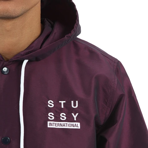 Stüssy - Long Hooded Coach Jacket