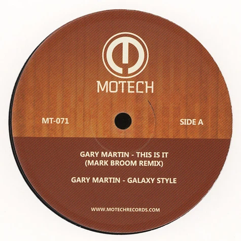 Gary Martin - This Is It / Galaxy Style