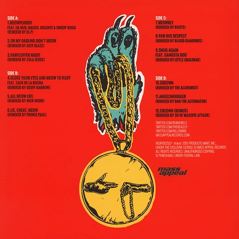 Run The Jewels (El-P + Killer Mike) - Meow The Jewels Limited Edition