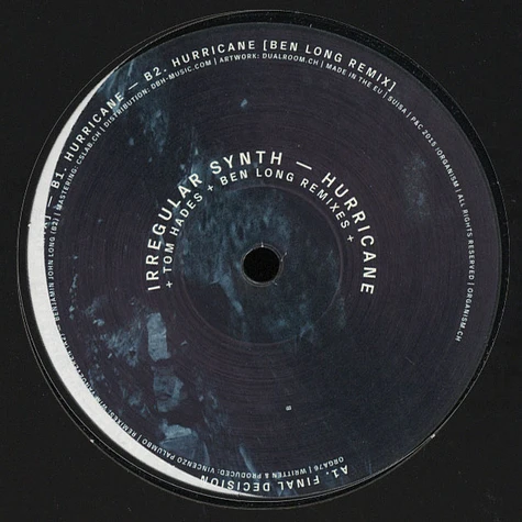Irregular Synth - Hurricane Tom Hades & Ben Long Remixes