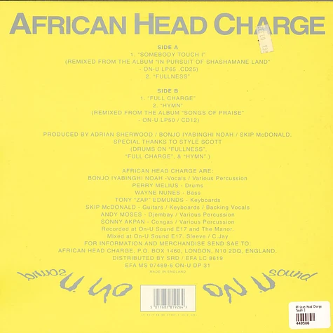 African Head Charge - Touch I E.P.
