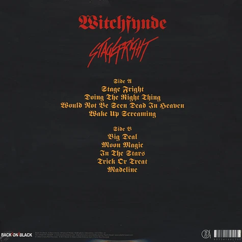 Witchfynde - Stage Fright