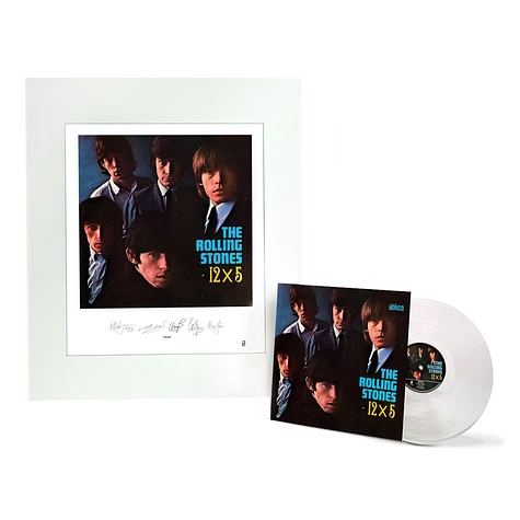 The Rolling Stones - 12X5 Clear Vinyl with Album Art Lithograph Edition