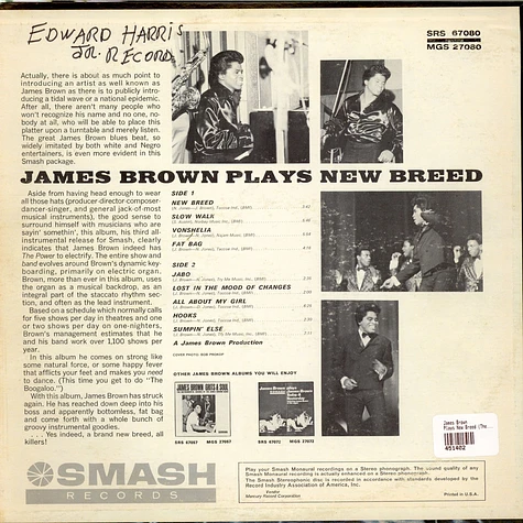 James Brown - Plays New Breed (The Boo-Ga-Loo)