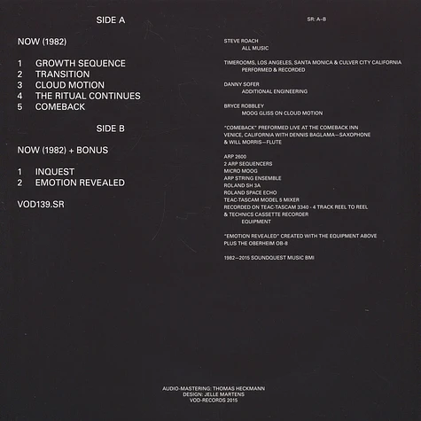 Steve Roach - Recordings 1982
