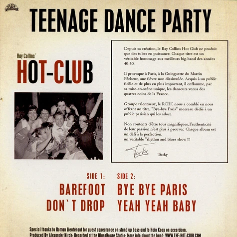 Ray Collins' Hot Club - Teenage Dance Party