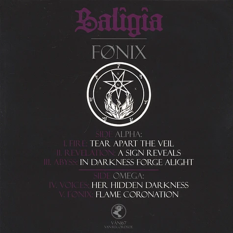 Saligia - Fonix Black Vinyl Edition